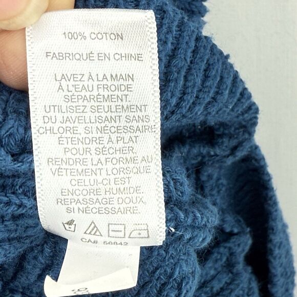 Express Women’s Size SP Blue Half Zip Knit Sweater - Picture 11 of 16